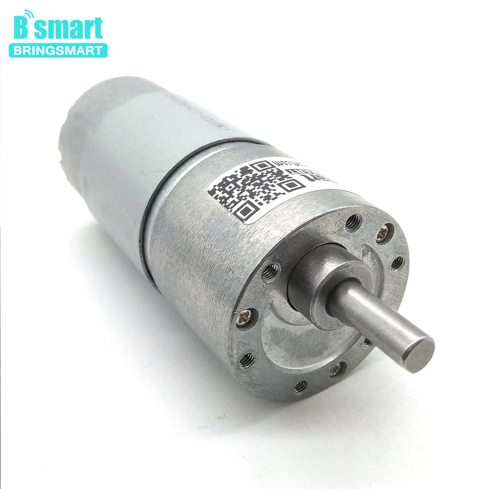 Bringsmart 37GB555 мотор-редуктор DC 12 V-24 V Реверсивный 9-535RPM 15W мотор электрический для электронного оборудования