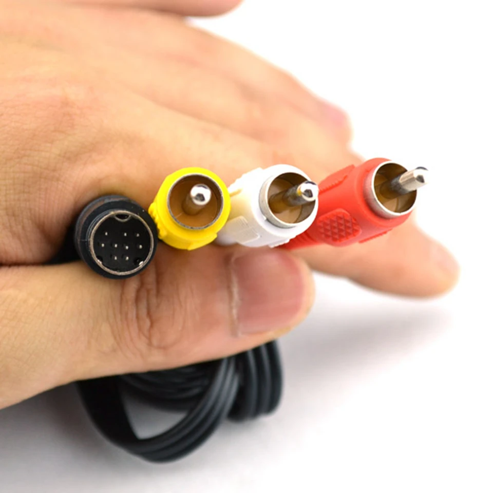 ABLEGRID 6FT AV Cable For Sega Genesis 2 & 3 – 9-pin MK-1631 – Audio Video Cord