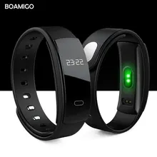 smart font b watches b font BOAMIGO brand bracelet wristband bluetooth heart rate message reminder Sleep