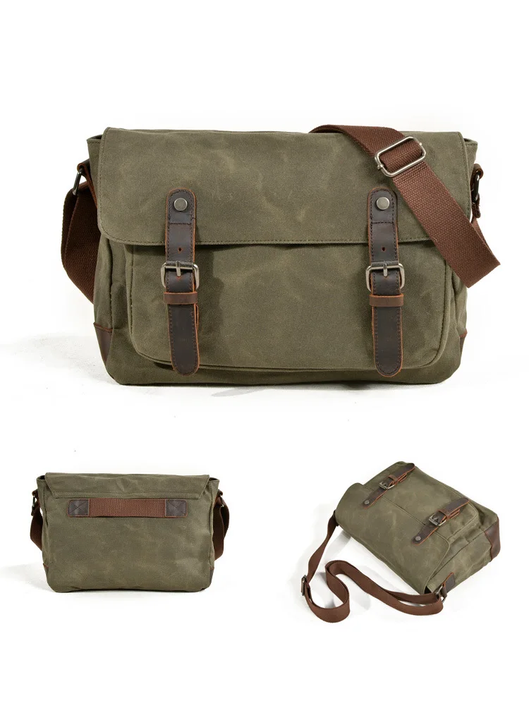 Front of Camera Shoulder Bag Army Green