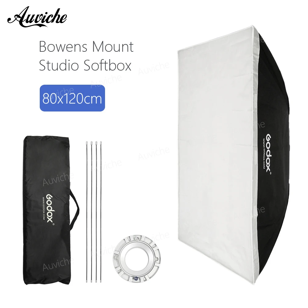 

GODOX 80*120cm Bowens Mount softbox Studio flash Bowens Mount softbox for Bowens Mount Studio flash Outdoor flash