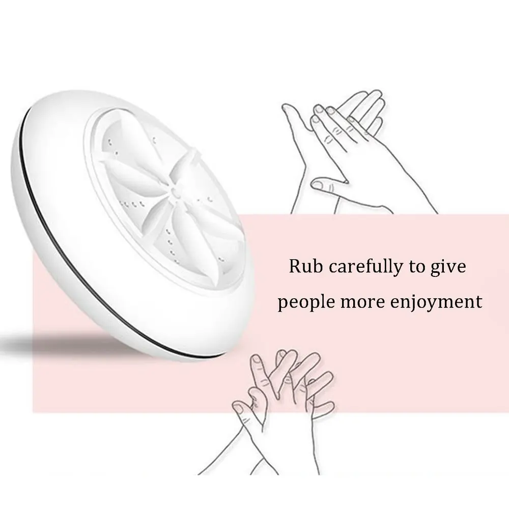 

Mini Portable Ultrasonic Turbine Washing Machine Automatic Positive Inversion USB Laundry Washer Cleaner for Home Travel