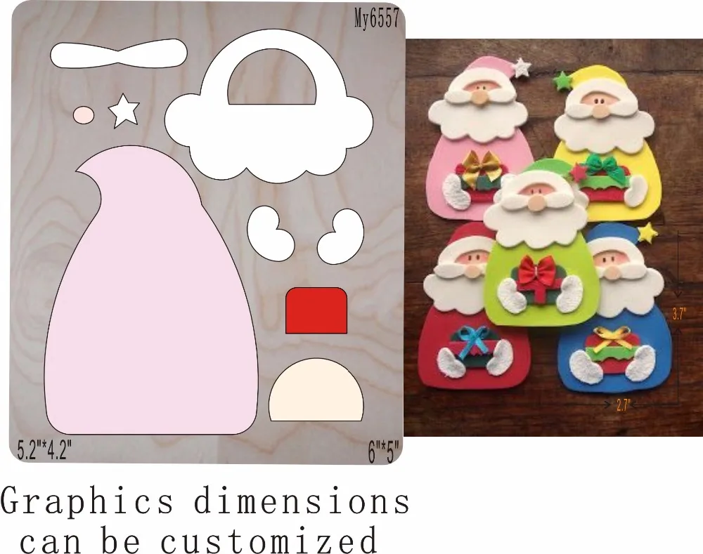 

Santa Claus pendant die cutting & Wooden dies fit -// Scrabooking