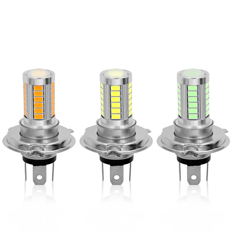 2 шт. H4 33 SMD 5630 5730 Автомобильные светодиодные сигнальные лампы Противотуманные