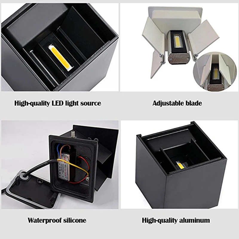 Современный краткое Cube Регулируемый поверхностного монтажа 6 Вт светодиодный