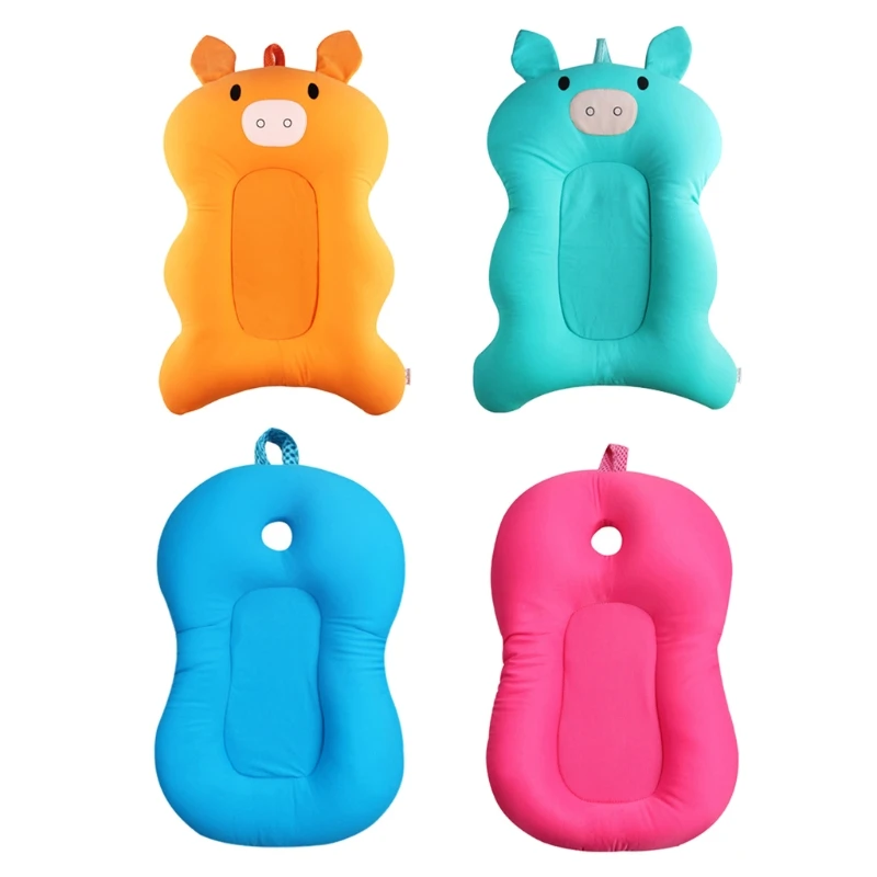 

Newborn Baby Foldable Bath Tub Pad Infant Safety Shower Antiskid Cushion Net Mat
