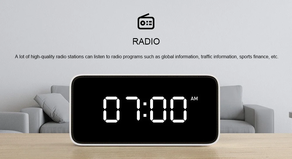 Xiao mi Xiaoai умный голос широковещательный, сигнал тревоги часы бытовой творческий умный будильник работа с mi Home APP