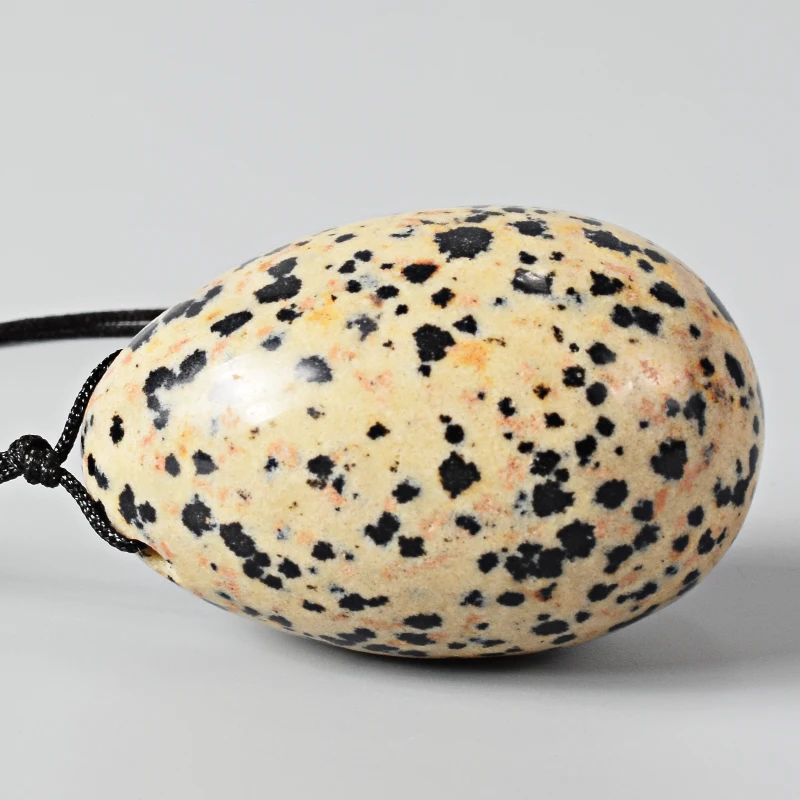 Drilled Eggs Natural Dalmation Jade Egg Massage And Relaxation For Kegel