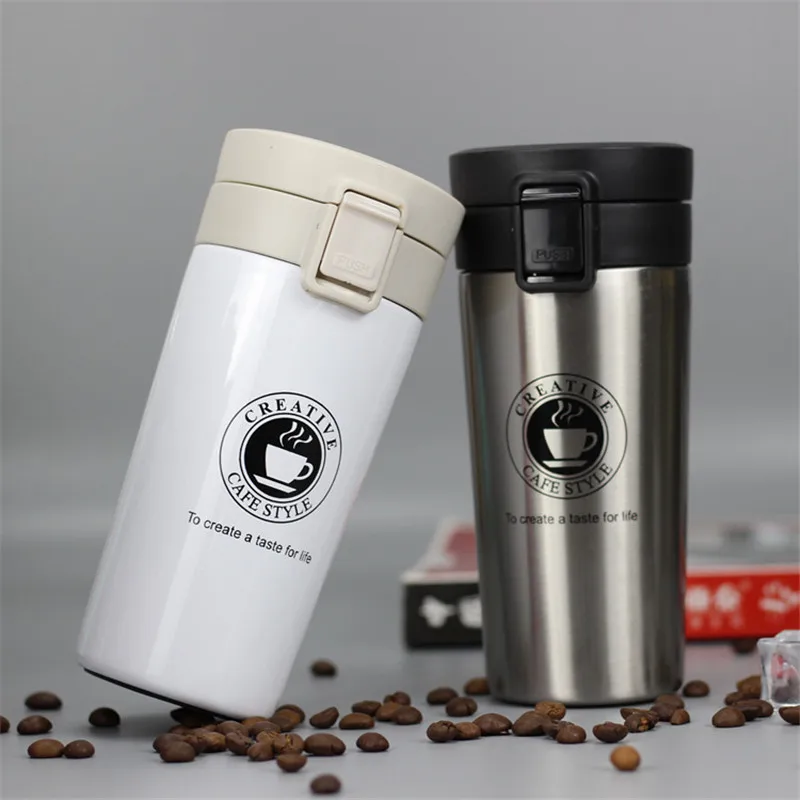 

380ml Portable Stainless Steel Vacuum Flasks Car Thermo Cup Coffee Mug Tea Cup Travel Thermol Bottle Thermocup