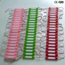 Высокое качество 20 шт./лот DC12V красный/синий/зеленый/белый/розовый/теплый белый светодиодный светильник Moudle для рекламы вывеска задний светильник s