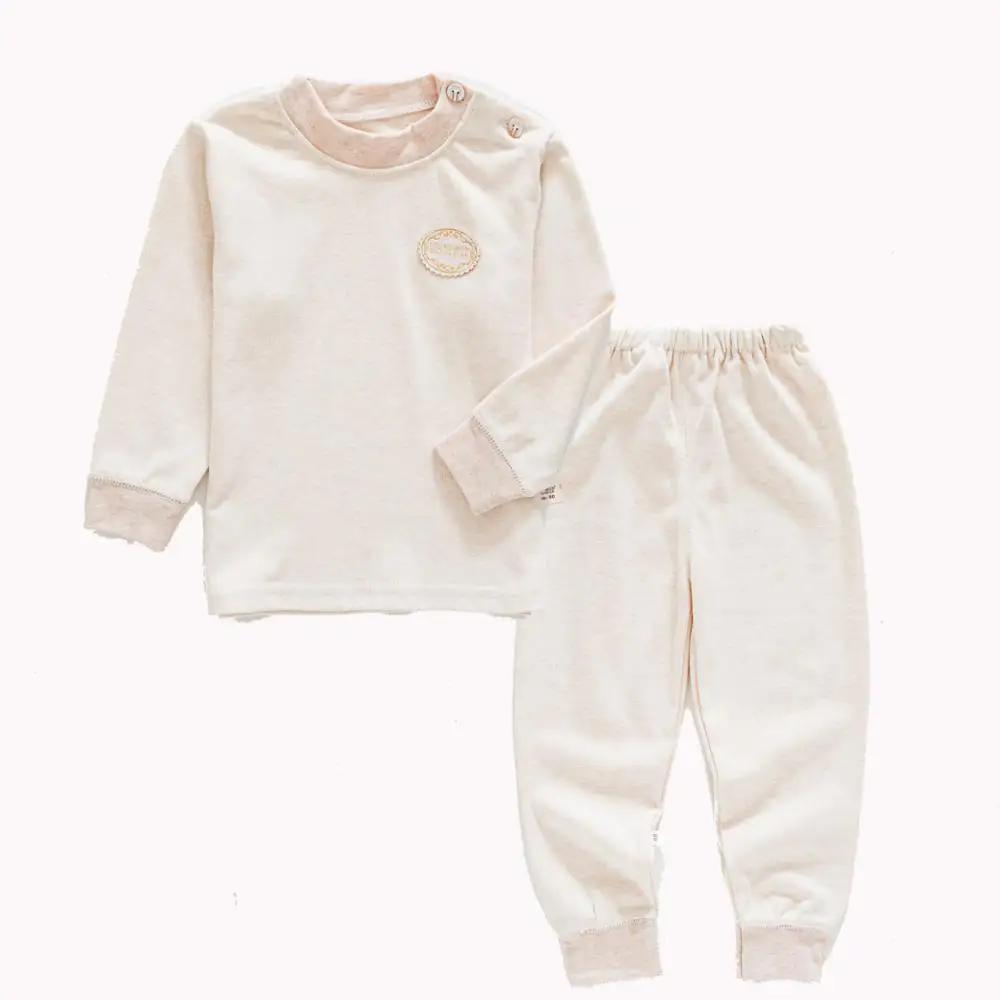 

Kids Pajamas Children Sleepwear Baby Boy Pajamas Sets Cotton Plain Solid Color Pajamas Set Girls Nightwear Clothes
