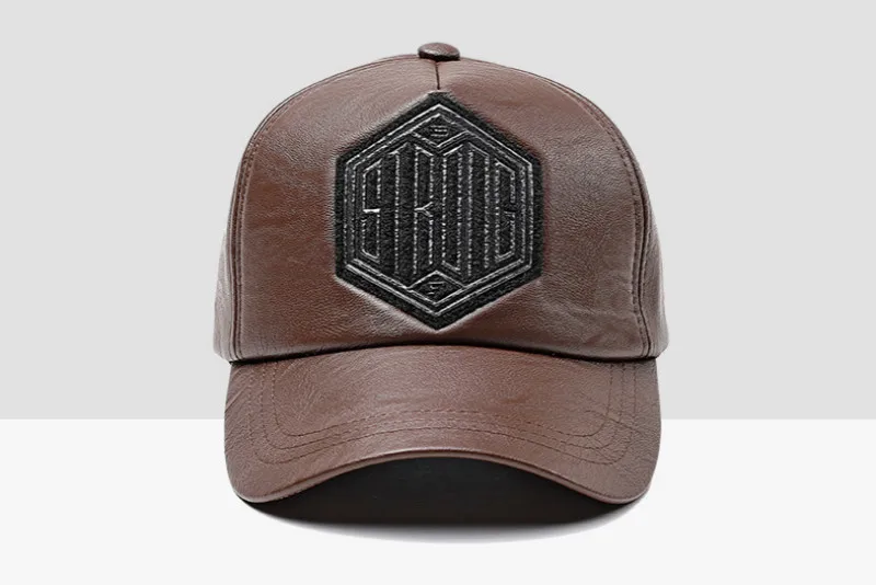 Бейсбольная Кепка Snapback из искусственной кожи для мужчин, регулируемая Зимняя кепка из искусственной кожи, Мужская винтажная Кепка для водителя грузовика, уличная Спортивная Кепка в стиле хип-хоп, Мужская кепка