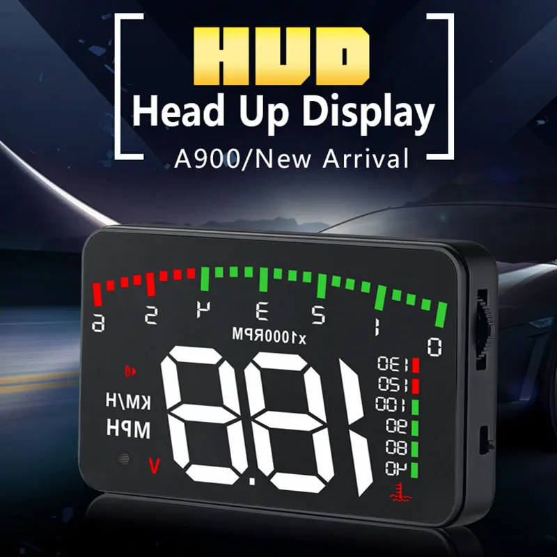 OBD 12 V Предупреждение спидометров HUD Дисплей Портативный износ автомобиля HUD приборной панели Премиум навигации HUD Дисплей авто