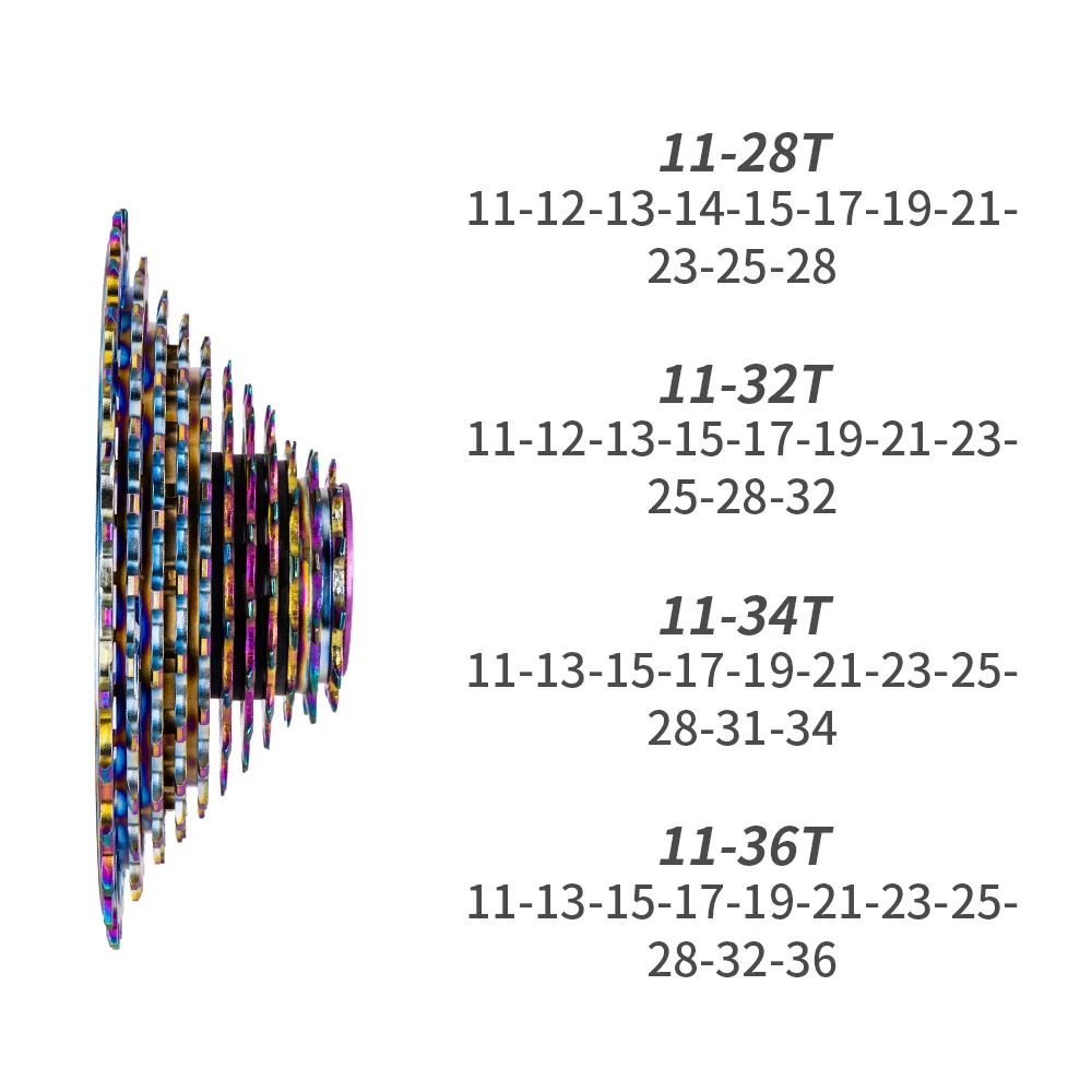 Дорожный велосипед полый 11 скоростная кассета для велосипеда 28 T/32 T/34 T/36 T кассета Сверхлегкий CNC полый велосипедная обгонная муфта