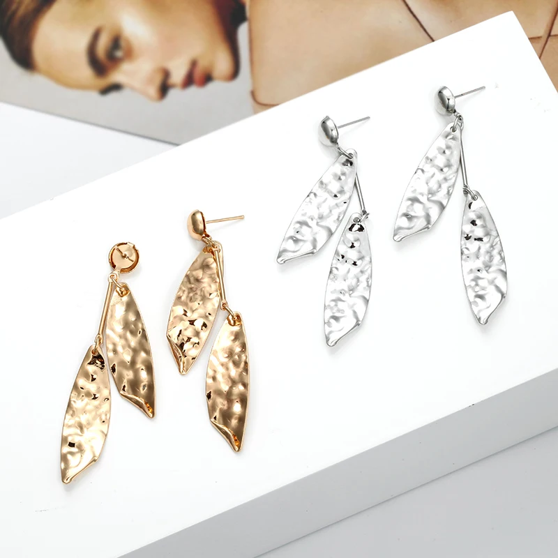 TMXK angele модные сережки из сплава новинка 2019 серебряные Геометрические элементы