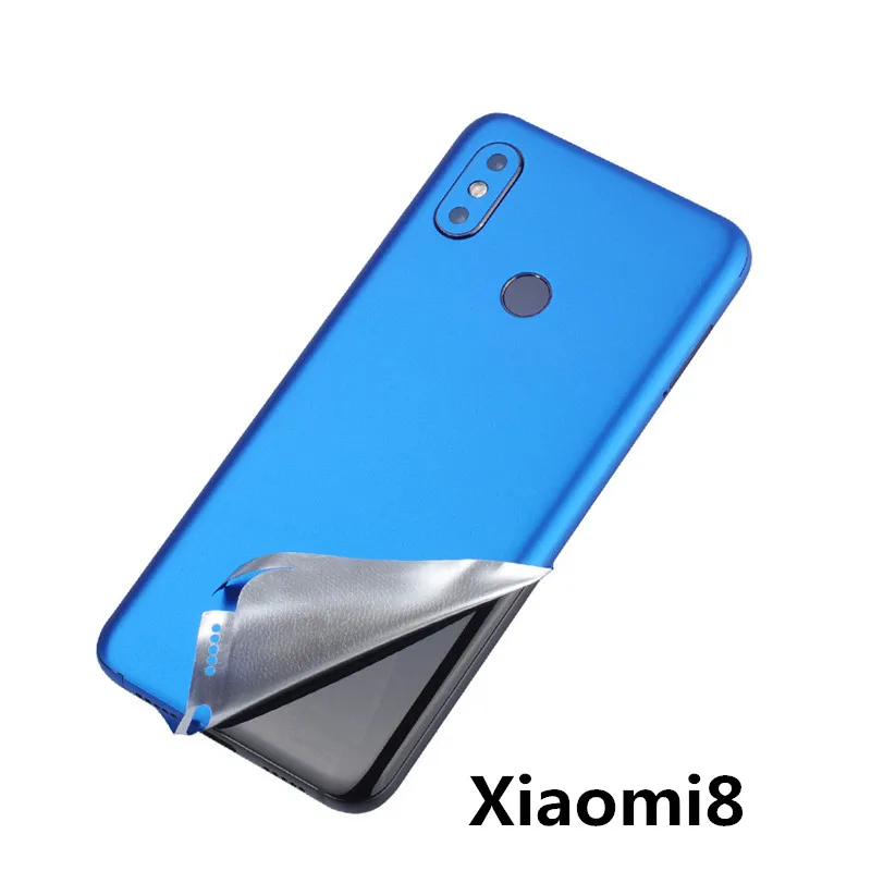 SIANCS الأزياء 1 قطع ظهر هاتف محمول واقي الفيلم Scratchproof ل xiaomi8 جدا رقيقة مغطاة طبقة رقيقة واقية ملصقات