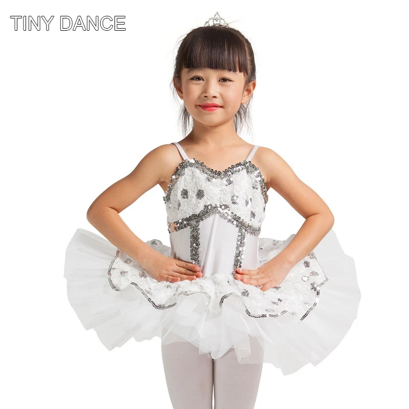 Buy Sparkling Sequins White Ballet Dance Tutu Dress