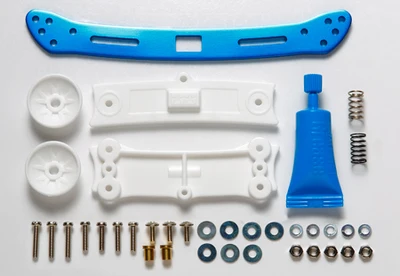 TAMIYA Mini 4WD Racer широкие задние раздвижные аксессуары для амортизаторов синий Ограниченная серия низкое трение Весна Феникс 95057