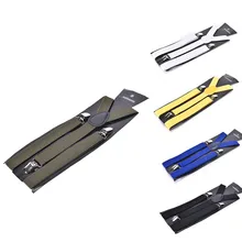 BUYONEGECH унисекс для взрослых мужские костюмы Подтяжки 3 клип подтяжки с пряжками для женщин ремень регулируемые рубашки подтяжки