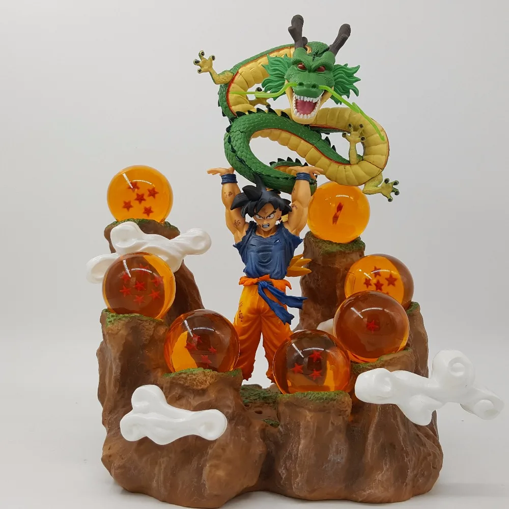 Аниме Dragon Ball Z Son Goku Shenlong супер ПВХ экшн фигурки игрушка шенрон в подарок|dragon ball