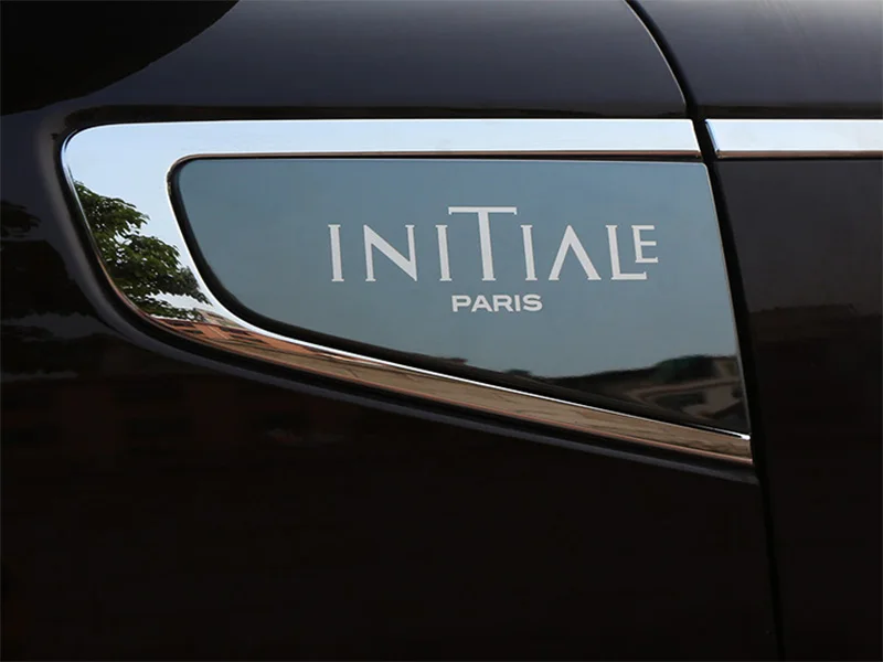 Автомобиль Оригинальное боковое крыло автомобиля дверь эмблема значок наклейка отделка из нержавеющей стали автомобиль Стайлинг 2 шт./компл. для Renault Koleos - Цвет: IN Black