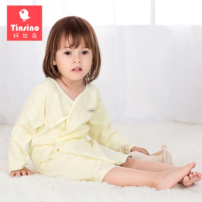 Tinsino Newborn Baby Boys Girls Autumn Robes Infant Long Sleeve Pajamas