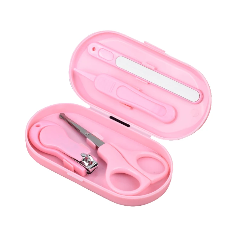 4PCS Baby Nail Clipper Healthcare Kits Finger Trimmer Scissors Tweezer Pedicure Nails Cutters Kids Care Tools Set Storage Box 4PCS Baby Nail Clipper Healthcare Kits Finger Trimmer Scissors Tweezer Pedicure Nails Cutters Kids Care Tools Set Storage Box
