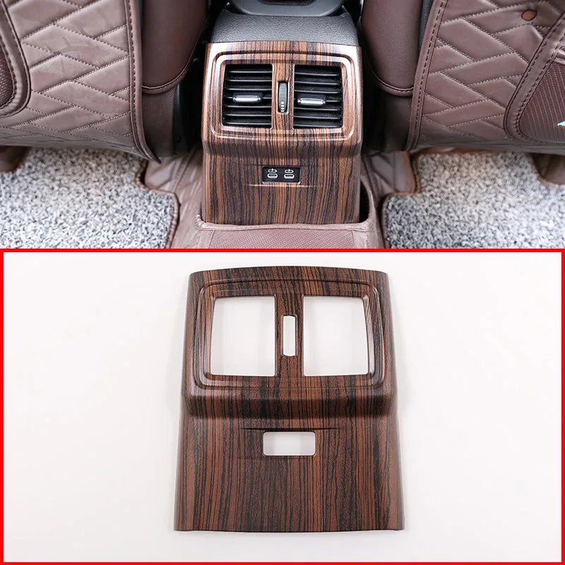 

Pine Wood Grain For BMW X1 F48 2016-19 TYPE ABS Rear Air Conditioning Vent Frame Trim For BMW X2 F47 2018 2019 Accessories