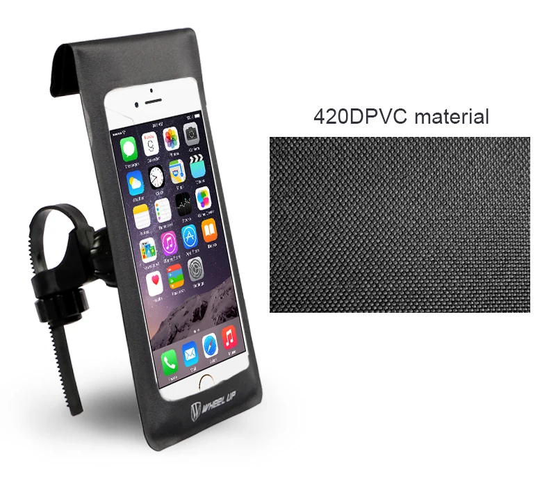 Sale 2017 New Universal 360 Rotataing Waterproof Phone Case Quick Release Bicycle Phone Bag TPU Touch Screen Cycling Phone Clip 6