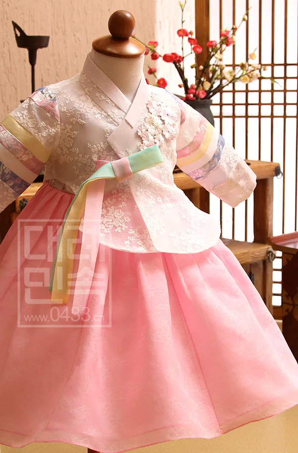  1 Year Old Traditional Baby Girls Dress Korean Hanbok Dress Stage Dance Copaly Costume Gift Childre