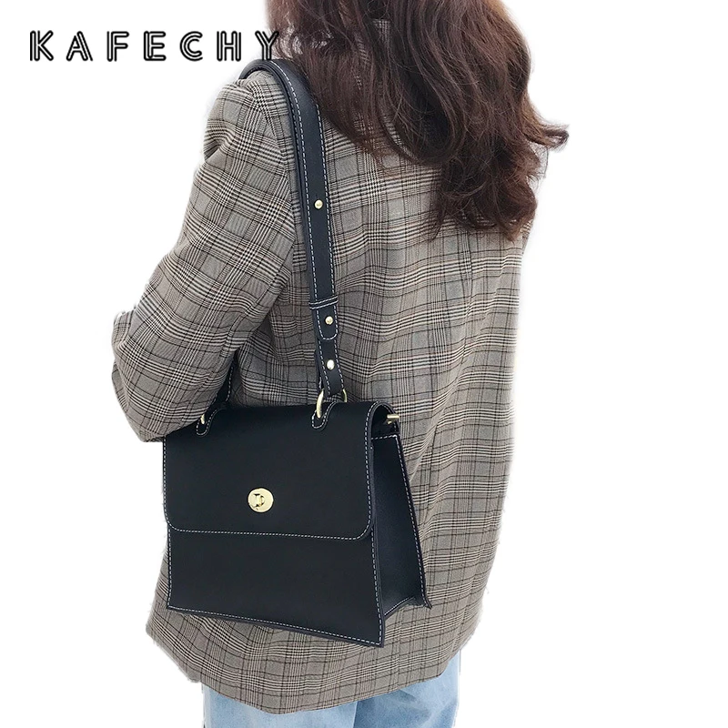 Kafechy الفاخرة النساء حقيبة كتف جاكيت جلدي-حقائب بيد السيدات حقيبة يد الصلبة Crossbody مركب حقيبة المرأة حقائب Kafechy الفاخرة النساء حقيبة كتف جاكيت جلدي-حقائب بيد السيدات حقيبة يد الصلبة Crossbody مركب حقيبة المرأة حقائب
