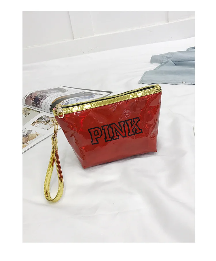 Лазерная мини-женские розовые поясная сумка vs любовь девушка женские кошельки поясная сумка мини женщины пляжная сумка Q-02