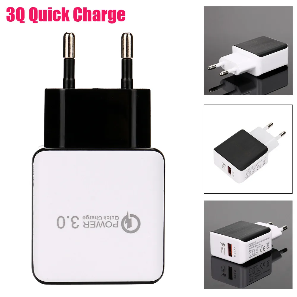 

usb charger quick charge 3.0 Fast Charge 5V 3.1A For Samsung Huawei iPhone Xiaomi USB Travel Wall Charger Adapter EU Plug z75