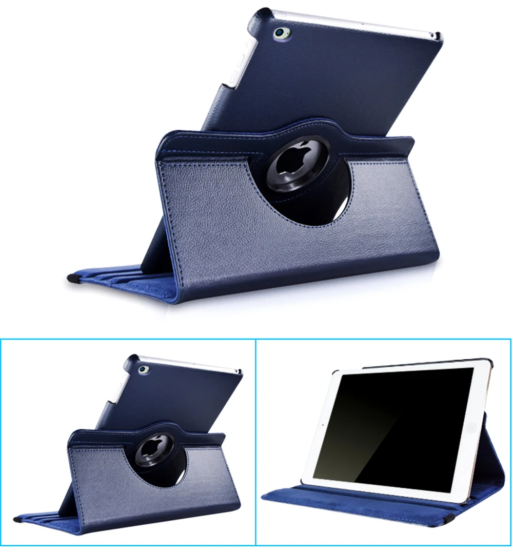 Кожа Smart Cover чехол для Apple iPad Air 2 колесика с камерой низкого давления х 1 5 6 iPad mini 1 2 3 iPad 9,7 5th 6th поколения 360 градусов вращающийся