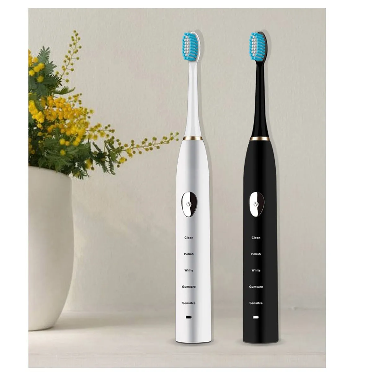 

Magnetic Levitation Sonic Electric Toothbrush, IPX7 Waterproof Rechargeable 5-Mode Smart Tooth Brush For Adults