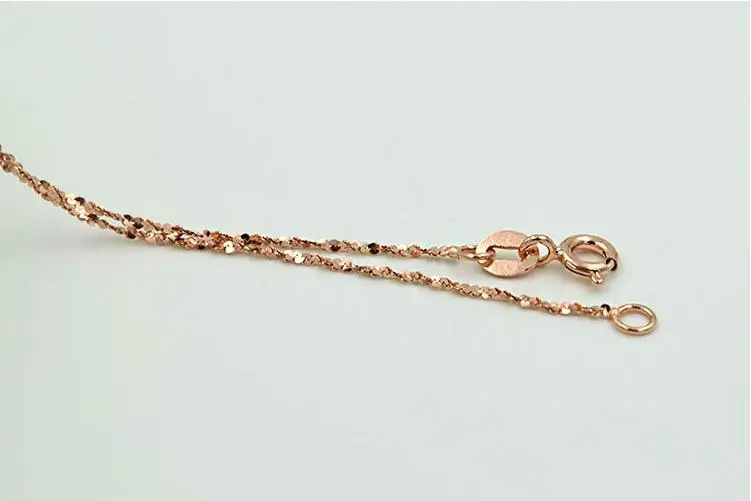 Стерлингового серебра 925 пробы, модное розовое золото, короткая цепочка, ожерелье, ювелирные изделия, не выцветают, цена, Прямая, для женщин