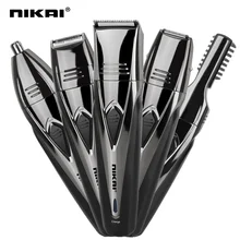 Nikai 5 In1, машинка для стрижки волос, Машинка для стрижки волос, для стрижки волос, бороды, триммер для носа Парикмахерская Стрижка м Cheveux для мужчин бритва