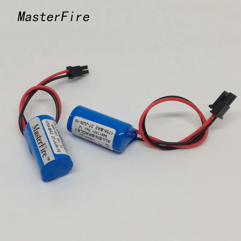 

MasterFire 5pcs/lot New Original Allen Bradley 1756-BA2 PLC Controller 3V Lithium Battery Batteries Free Shipping