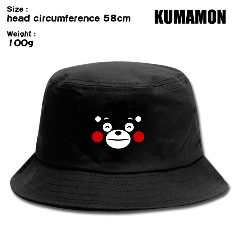 

New Summer Kumamon Smile Bear Fisherman Cap Hat Men Women Outdoor Daily Use Cosplay Canvas