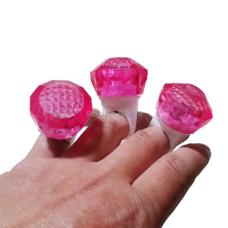 Free shipping 1152pcs/lot led finger light ring led diamond ring Brand