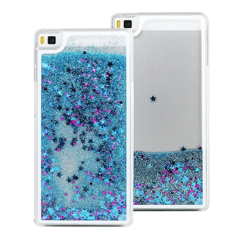 P8 Lite / P8 Fun Glitter Star Flowing Water Liquid Plastic