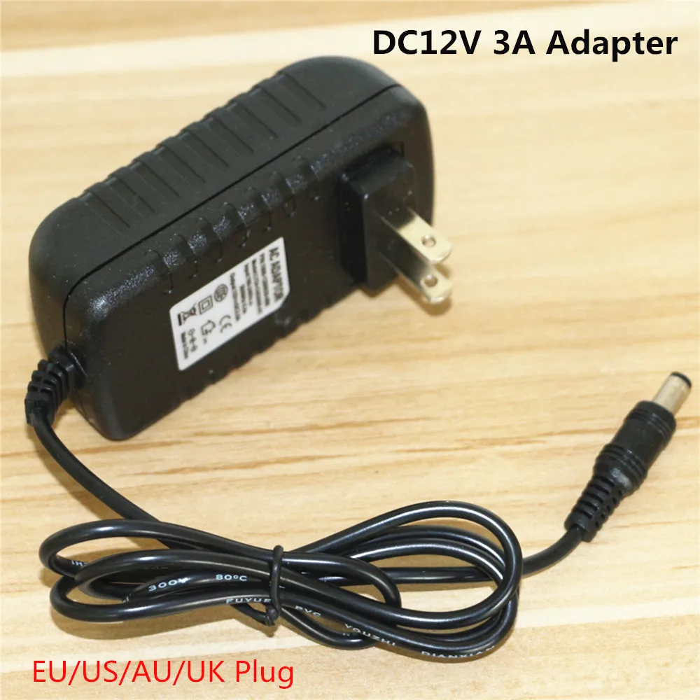 

1Pcs NEW AC100-240V to DC12V 3A 36W Converter Adapter Power Supply Transformer for 5050 3528 5630 RGBW RGB CW WW LED Strip Light