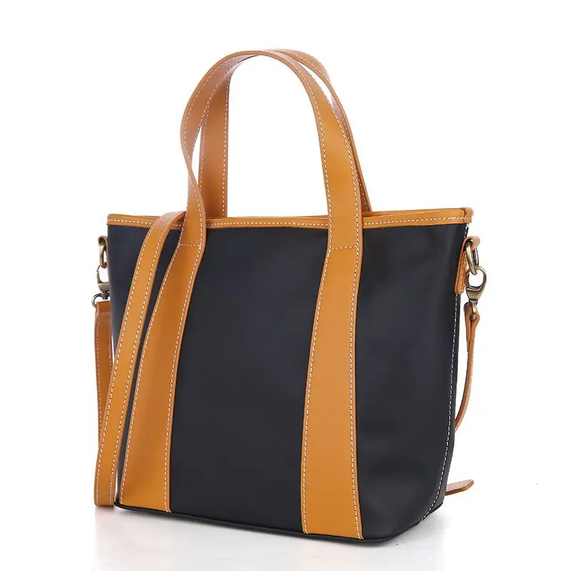 

LOEIL Casual child mother bag space leather fabric Korean version of the simple handbag early autumn new wild shoulder bag