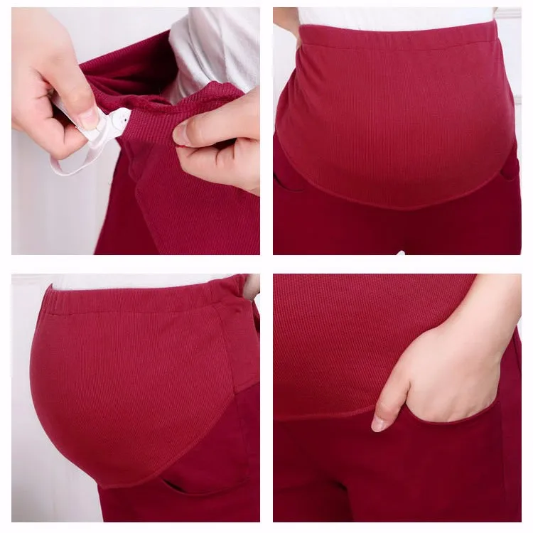 Хлопковые Штаны для беременных, брюки для беременных, облегающие леггинсы для беременных, Подушка для беременных, YK18