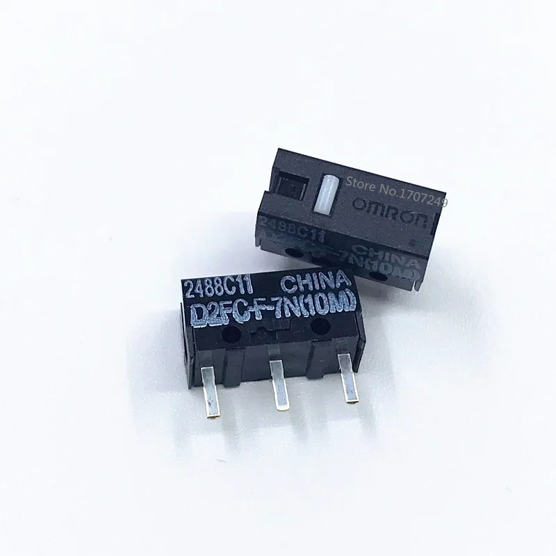 2Pcs original OMRON mouse micro switch D2FC-F-7N 10m 20m OF D2FC-F-K(50M) D2F D2F-F D2F-01 D2F-01L D2F-01FL D2F-01F-T D2F-F-3-7 light fan switch Wall Switches