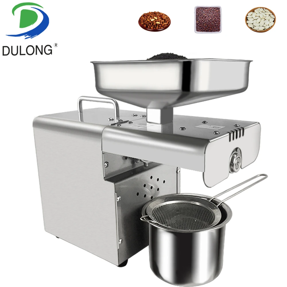 

Automatic Stainless steel Oil presser 220V/110V Oil press machine Cold&Hot oil presser for sesame/Melon seeds/Rapeseed/flax