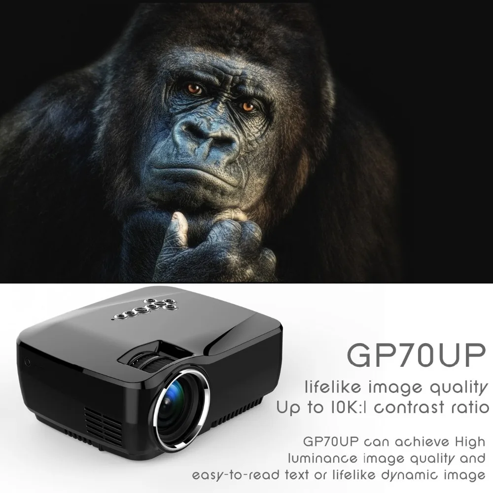 Crenova Android проектор с поддержкой wifi bluetooth 4K * 2K видео для домашнего кинотеатра