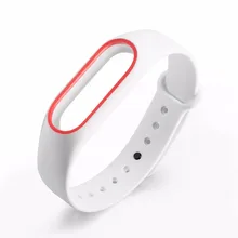 10 шт./лот силиконовый браслет ремешок для Xiaomi mi Группа 2 красочные ремешок Браслет замена Смарт-браслет для mi Band2 аксессуары