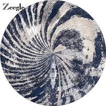 Zeegle круглый фигурный ковер для гостиной журнальный столик нескользящий коврик для пола декор двери коврик для кухни абсорбирующий коврик