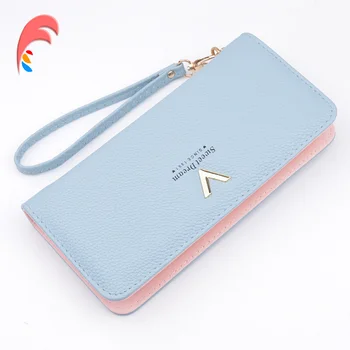 

Women Wallet New Luxury Ladies Purses Female Brand Long Zipper Purse Wallet Leather Card Holder Clutch Wristlet